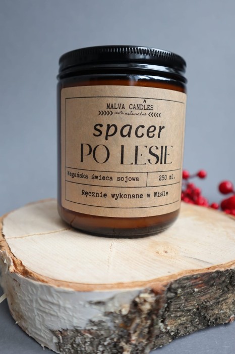 Świeca zapachowa w szkle Spacer po Lesie 250 ml