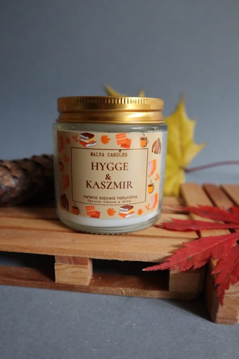 Świeca sojowa Hygge &amp; Kaszmir – aromat jesieni