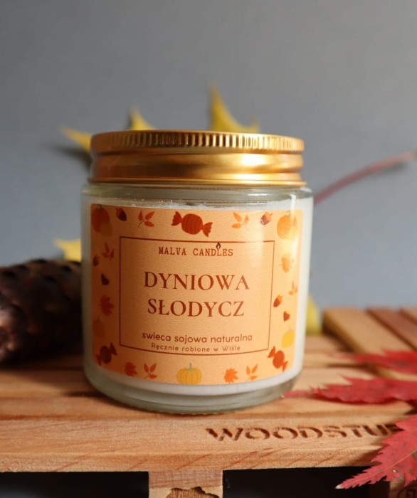 Świeca sojowa Dyniowa Słodycz - Jesienny Zapach Dyni